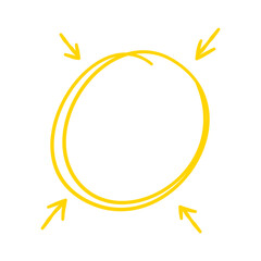 Yellow Circles Mark Important Highlights