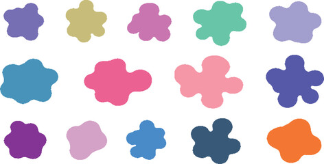 Fototapeta premium Vibrant gradient line shapes with rainbow ribbons design elements