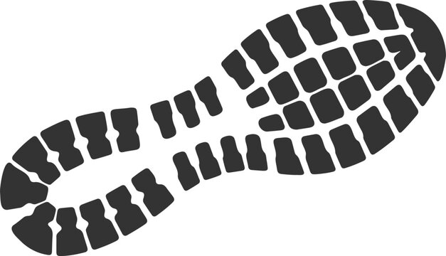 Detailed sneaker sole print at an angle for modern fashion and urban lifestyle graphics