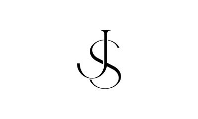 Obraz premium SJ initial letters logo or SJ monogram logo