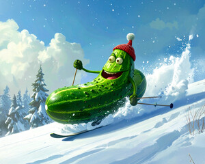 キュウリのスノーボード