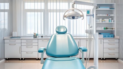 A neat and clean clinic, where various types of equipment are arranged to treat patients