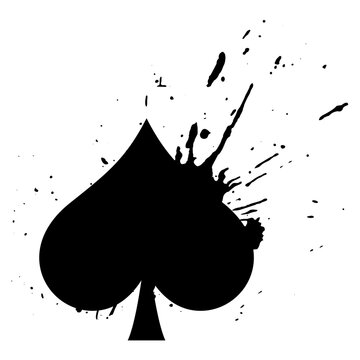 Naipe de cartas poker paus