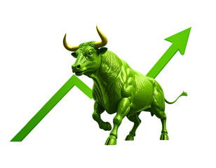 Obraz premium Business Growth Graph with Upward Arrow Financial Progress Vector Illustration (3)