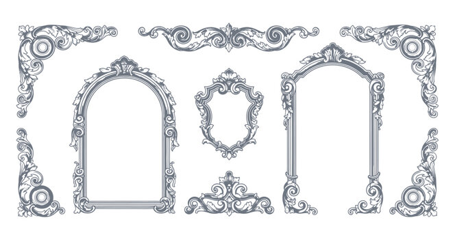 Elegant ornate frame designs for luxurious presentation and decoration
