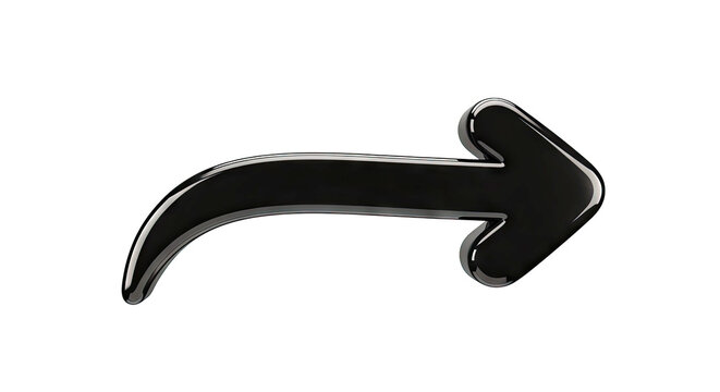 Glossy Black Share Arrow Icon
