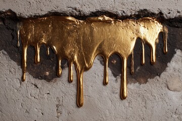 Golden Chocolate on Concrete