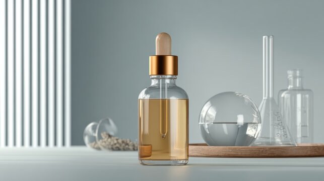 Serene Beauty Still Life with Tranexamic Acid in Laboratory Setting