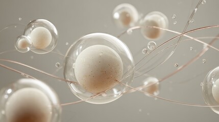 Visualization of Molecular Structures in Laboratory Skincare Research