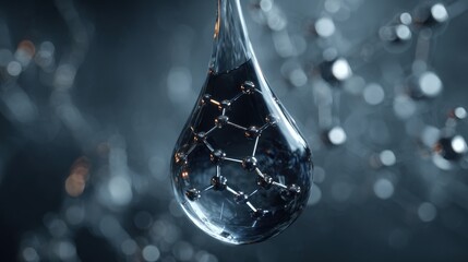 Detailed Visualization of Retinol Molecule in High Fidelity Render