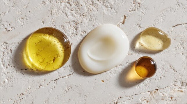 Skincare Ingredient Textures Inspired by Tranexamic Acid and Nature
