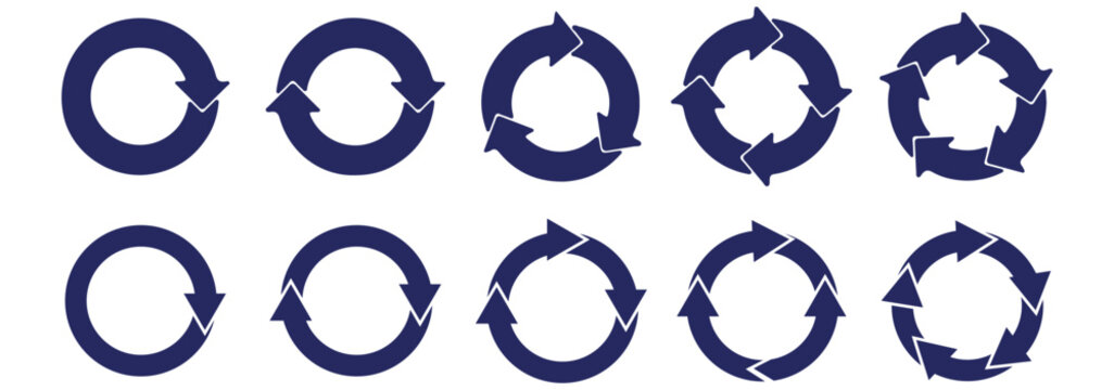 Black circular arrow pointing clockwise on white background, symbolizing refresh, reload, rotation, repeat, cycle, update, reset, continuous process, and circular motion concept