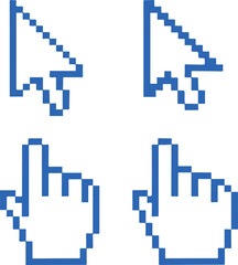 Mouse Pixel cursor icon transparent
