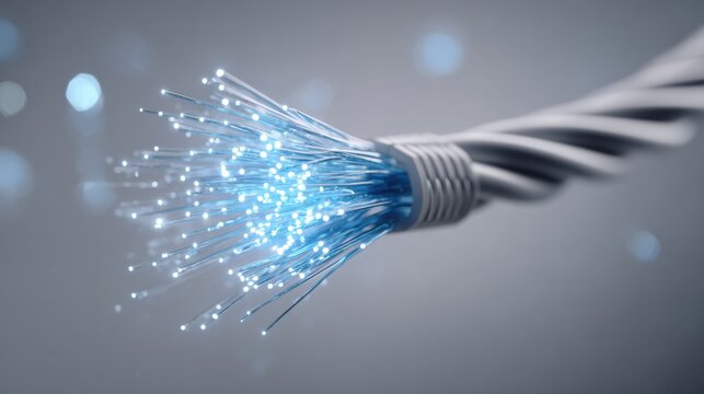 High Fidelity Cable Connection Symbolizing Internet Access and Minimalism