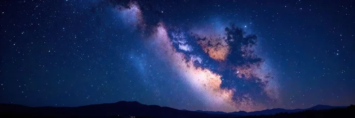 Awe-inspiring Milky Way, countless stars across infinite space , light years, deep space © jarin