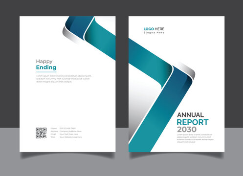 Annual report brochure flyer design template vector, Leaflet, presentation book cover templates.