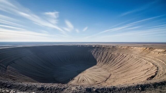 Aerial View of the Vredefort Impact Crater in South Africa.
