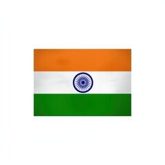 Flag of the republic of india with ashok chakra emblem in the center