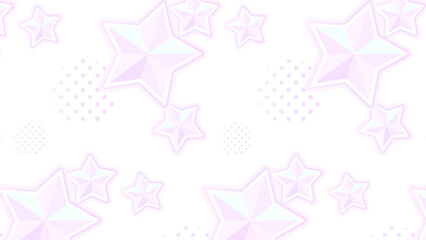 クリスタルの星のシームレスなパターン背景