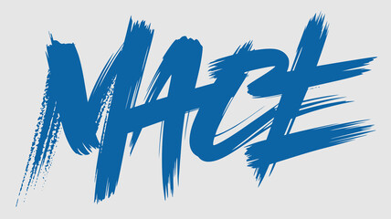 A bold brushstroke style word maze is prominently displayed in a vibrant blue hue against a light gray background high quality professional detailed modern elegant stylish