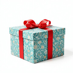 gift box with red ribbon