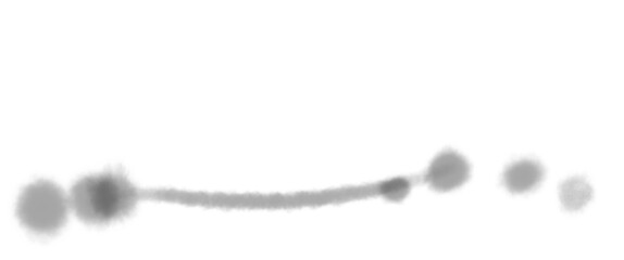 グレーの水彩ライン素材