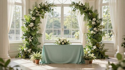 flower bed in the living room