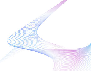 曲線・流線・ウェーブ背景　畝り　青紫