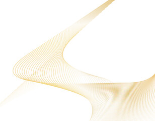 曲線・流線・ウェーブ背景　畝り　黄色