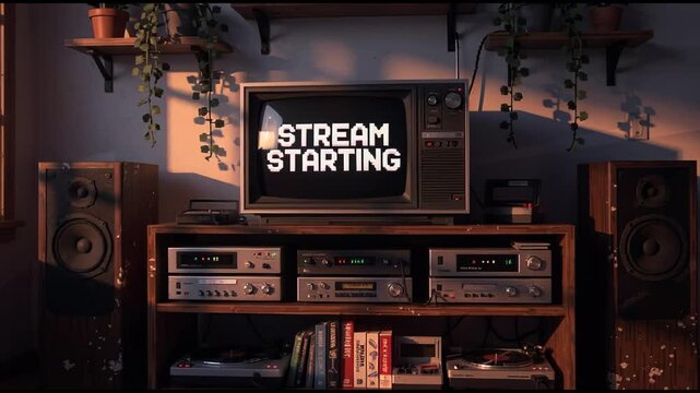 stream starting soon screen, overlay loop, animated virtual backgrounds, cozy lo-fi streamer streaming starting soon, vtuber asset twitch zoom OBS, anime chill hip hop.