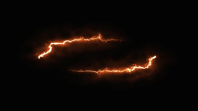 Fiery energy border pulsates intensely with bright orange and yellow flames against a dark background.