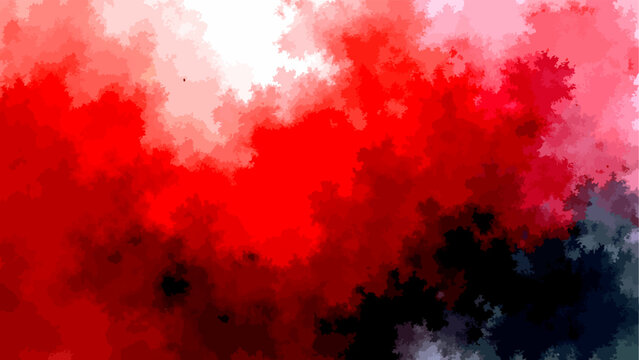 Vector Abstract artistic digital background, featuring captivating shades of red. An evocative interplay of color. Expressing feelings of passion, creativity, and energy. 