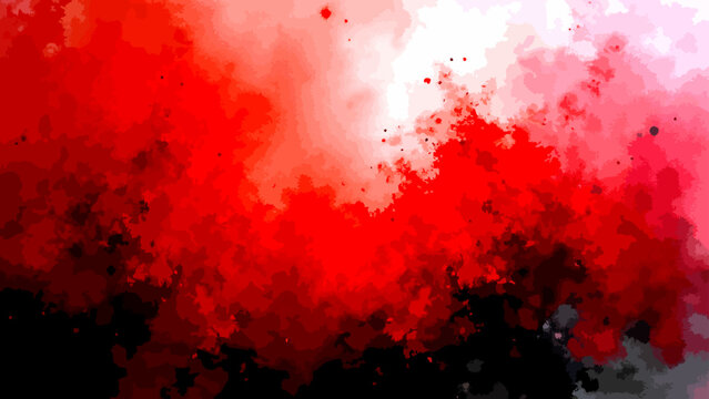 Vector Red abstract watercolor texture background, a fusion of artistry and depth. Evoking boldness, passion, and artistic expression. Suitable for designs that demand impactful visuals, modern art.