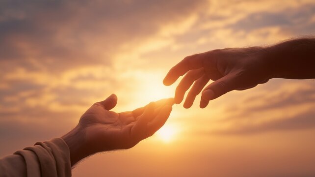 Mercy and compassion through Jesus, spiritual healing and inner peace concept