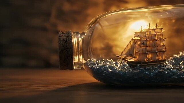 Ship in a Bottle - A Miniature Maritime Masterpiece.