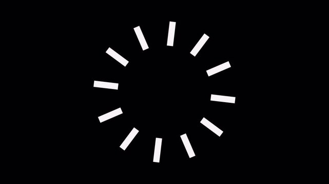 White Circular Progress Indicator &ndash; Seamless Loading Wheel Animation