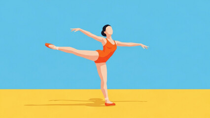 Obraz premium A fit woman practices yoga on a sunny summer beach, focusing on her health and fitness lifestyle amidst the blue sea and golden sand under a clear sky