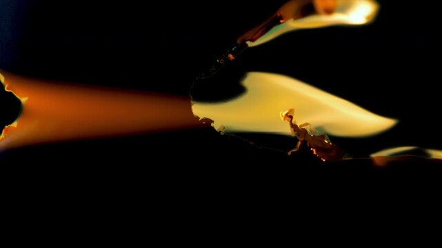 Burning Paper Transition With Realistic Fire Edge