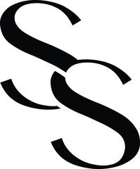 Vector SS clothing logo