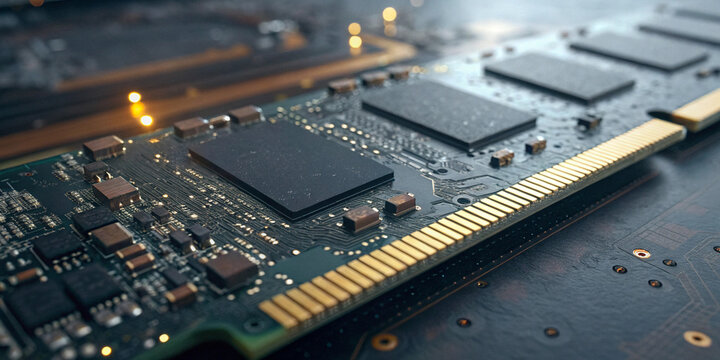 PCIe 5.0 NVMe SSD high-speed data transfer concept, ultra fast solid state drive storage technology