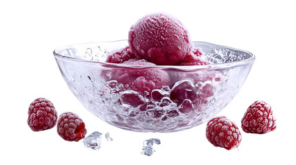 Raspberry Sorbet Scoop