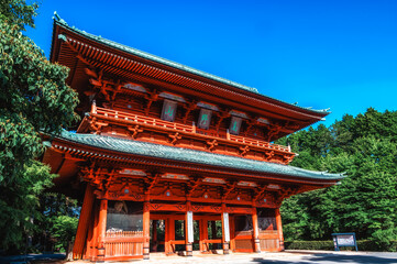 Daimon gate, the entrance to the famous pilgrimage town on Mount Koyasan, Kansai, Japan