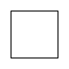 Obraz premium 四角形のシンプルアイコン