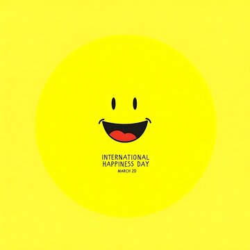 International day of happiness. March 20.