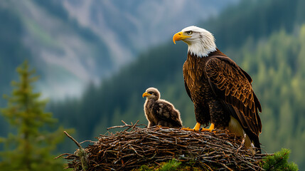 bald eagle in the zoo