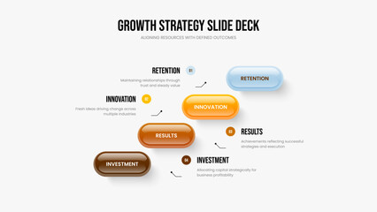 Fototapeta premium Advertising Briefing 4 Option Diagram Presentation Template. Professional Planning Slideshow Layout Vector Illustration. Creative Showcase Four Step Infographic Frame Design.