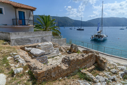 Roman tombs in Fiskardo, Kefalonia, Greece