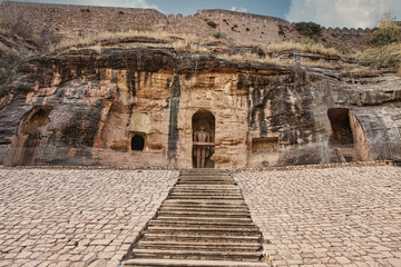 Fototapeta premium Jain Temple Monoliths and Carves, Gwalior