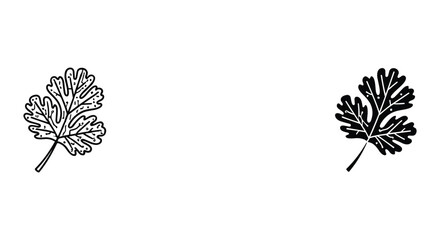 Black and white minimalist fern leaves illustration vector isolated on white background nature design © SHAHRIYAR RASEL