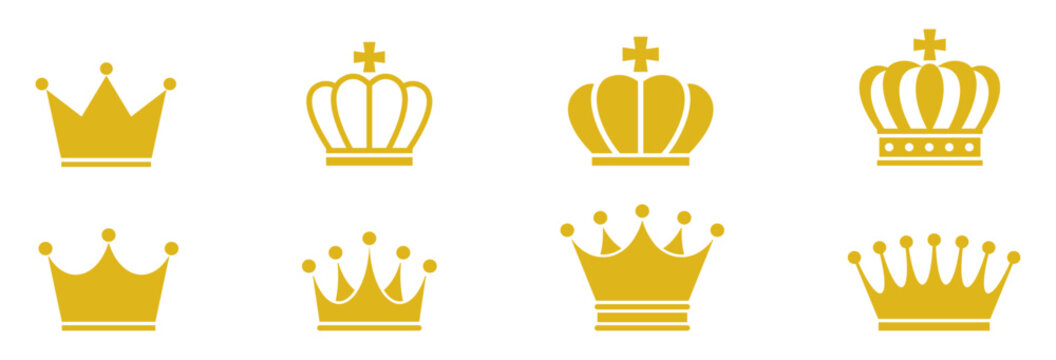 王冠のアイコン金ゴールド